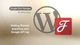 Google Font Manager (API Key)