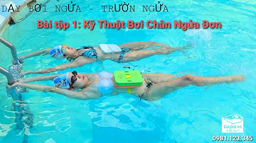 Dạy Bơi Ngửa - Hướng Dẫn Học Bơi Chi Tiết Kỹ Thuật Chân Ngửa Đơn ( Bài Tập 1)