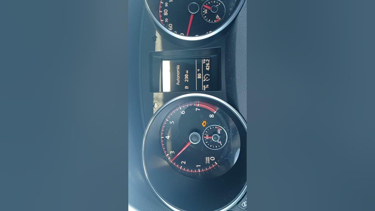 2013 VW GTI Check Engine Light and Oil Pressure light - YouTube