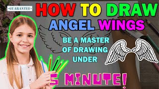 How To Draw Angel Wings Step By Step For Beginners You Can Expert Drawing After Watching This Video