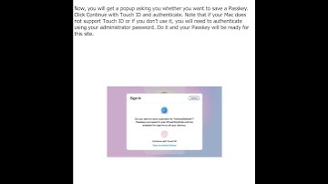 How to Create a Passkey on Mac
