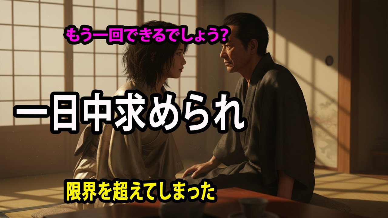 【シニア恋愛】「もう一回できるでしょう？」朝・昼・晩、一日中義父に求められ…限界を超えてしまった…