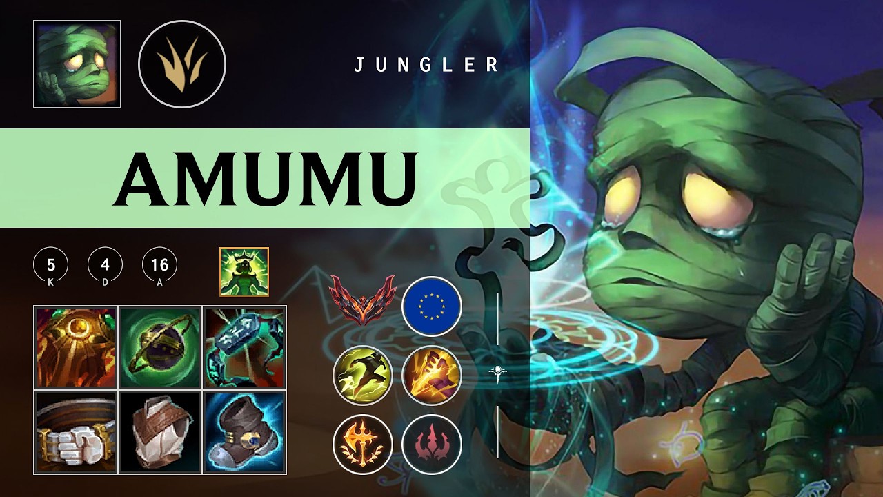 Amumu Jungle vs Diana - EUW Grandmaster Patch 26.03