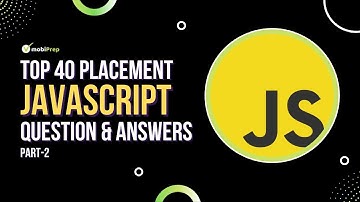 Top 40 JavaScript MCQ
