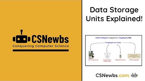[OLD] Data Storage Units Explained