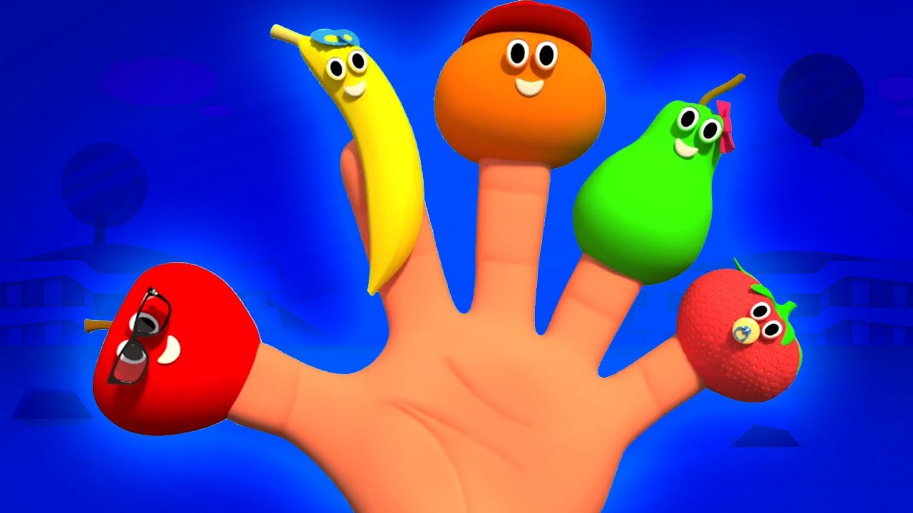 Frutas dedo familia | Rimas para niños | Videos educativos | Dibujos animados