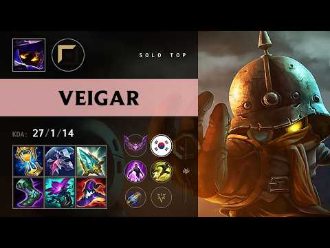 Veigar Top vs Mordekaiser - KR Master Patch 26.13