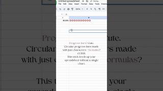 Progress bars for Google sheets using circles