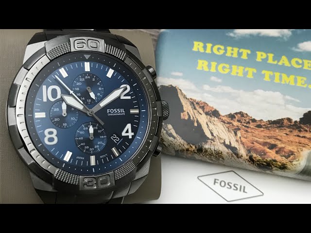 Fossil Bronson Chronograph Smoke Stainless Steel Men\'s Watch FS5711  (Unboxing) @UnboxWatches - YouTube