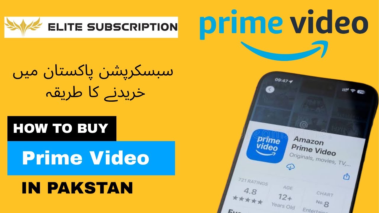 Subscriptions Pakistan How to buy Amazon Prime Video Subscription in Pakistan | Elite ...