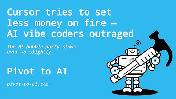 Cursor tries setting less money on fire — AI vibe coders outraged