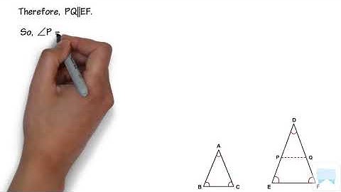 6.5 SSS Criterion For Similarity Of Triangles