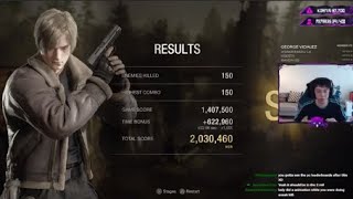 RE4 REMAKE MERCENARIES "VILLAGE" 2,030,460 WORLD RECORD STRATEGY S++ RANK HIGHEST SCORE!
