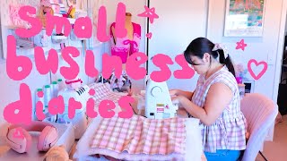 A week of batch sewing & crafting as a small business owner 🎀