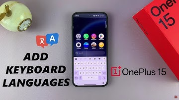 How To Add Languages To Keyboard On OnePlus 15