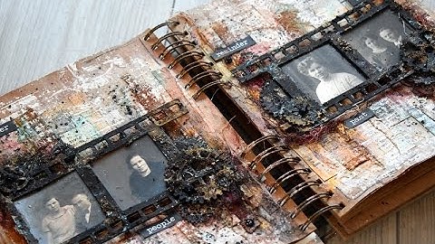 Mixed Media Art Journalpage  with 13arts and 2Crafty