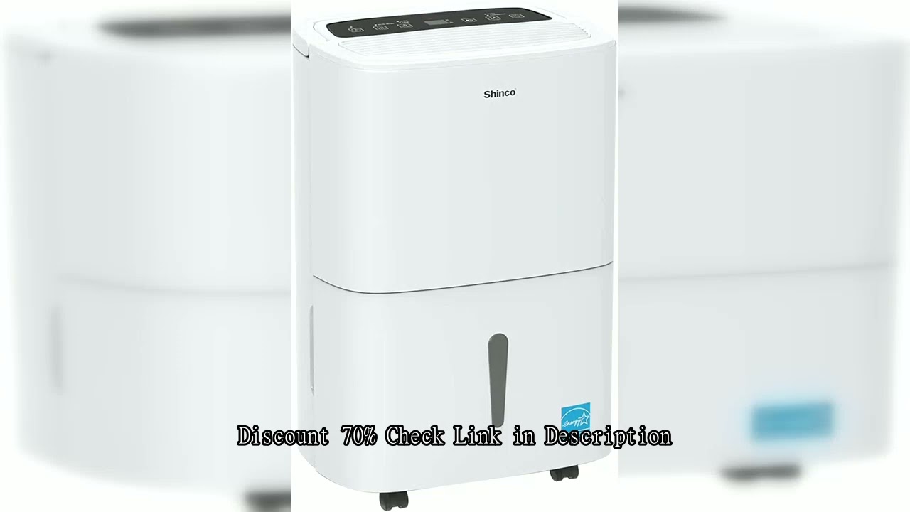Shinco 150 Pints Energy Star Dehumidifier with WIFI for Large Spaces up to 7,000 Sq.Ft Built-in Pump