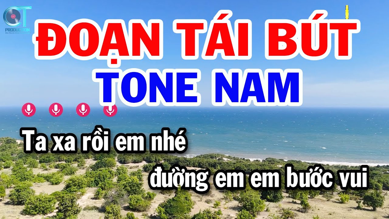 Karaoke Đoạn Tái Bút Tone Nam ( Dm ) Nhạc Sống Mới | Karaoke Tuấn Kiệt