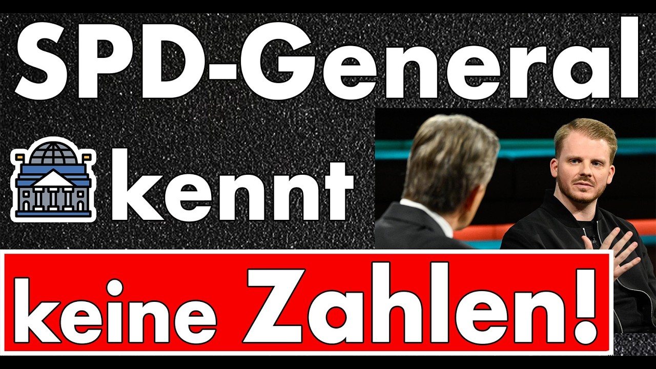 Totalausfall bei Lanz: SPD-Generalsekretär Tim Klüssendorf kennt NICHT MAL die Sozialausgaben!