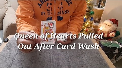 F21 Magic Trick 4274 - Queen of Hearts Pulled Out After Card Wash #shorts #magic