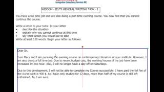 1.15 - IELTS General Writing Task I