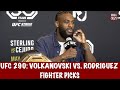 UFC 290: Alexander Volkanovski vs. Yair Rodriguez Fighter Picks