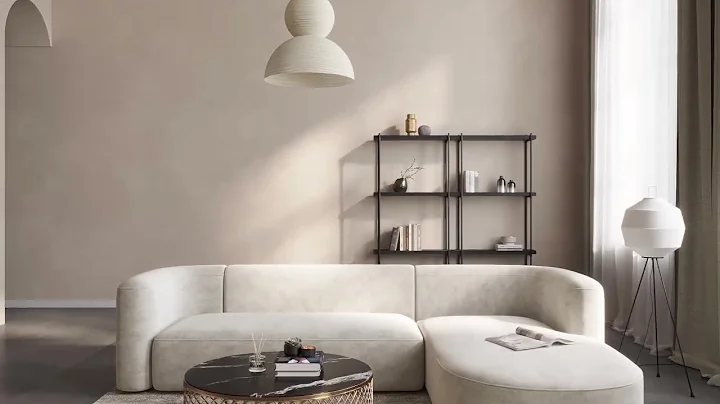 Mellow Velvet Curved 2-Piece Chaise Sectional, 3-Seater Couch Sofa and Lounge Chair by Acanva