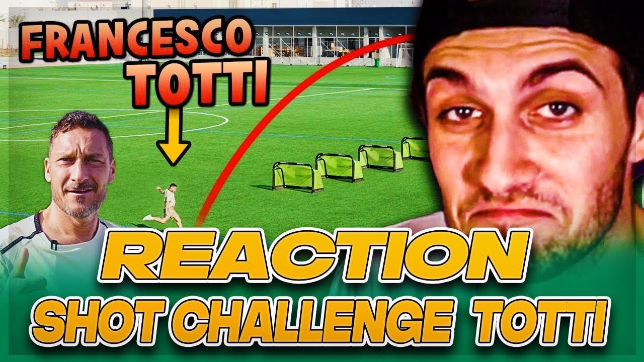 REACTION ALLA SHOT CHALLENGE DI TOTTI !