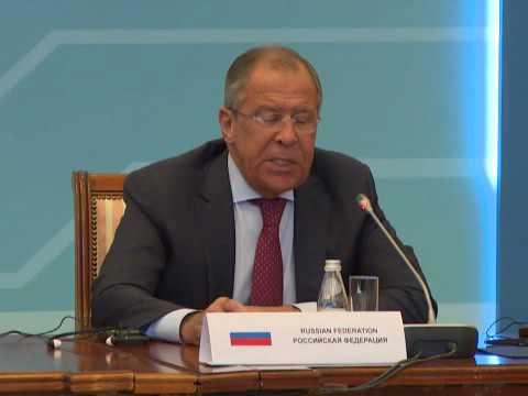Пресс-конференция мининдел прикаспийских государств / Press conference of Caspian states FMs