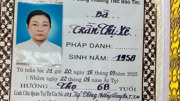 Lễ Tang Bà Trần Thị Xê 68T(Cty mai táng Tân an)