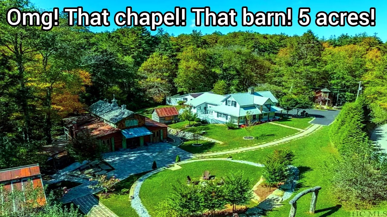 North Carolina Farmhouse For Sale 5 acres Barn Creek North