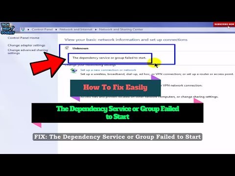 The Dependency Service or Group Failed to Start - How To Fix Easily