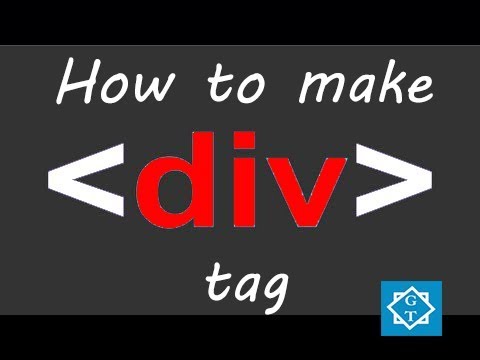 How to make Div tag in HTML and CSS - YouTube