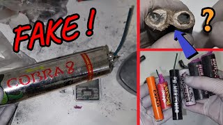 Fake Cobra 8 & DumBum 5g ?! (Dismantling of firecrackers)