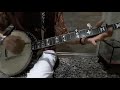 Fast frailing clawhammer banjo style