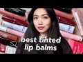 my favorite tinted lip balms! the best shades for light/medium skin tones 2022