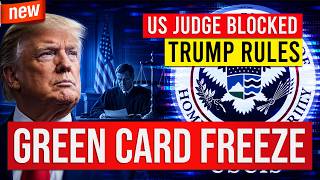 Green Card Updates: Trump Rule Blocked by US Judge | US Immigration Latest News Today
