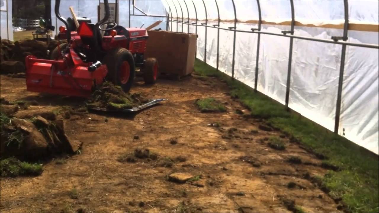 Removing The Sod From The Greenhouse YouTube