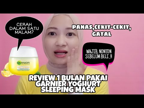 Sleeping Mask Drugstore | Garnier Night Yoghurt Sleeping Mask Review. 