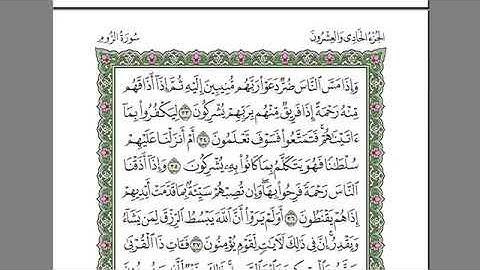 سورة الروم كاملة مكتوبة للشيخ عبد الرحمن السديس .