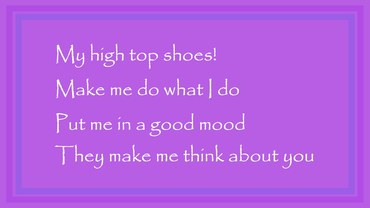 JoJo Siwa High Top Shoes Lyrics - YouTube