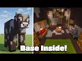 Let’s Build a Base INSIDE the Cow Statue! 