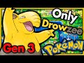 Can i beat pokemon fire red with only drowzee  pokemon challenges  no items in battle