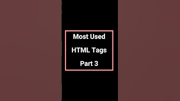 Basic HTML Tags Part 3 | Html Css #html5 #html #shortvideo #css #shorts