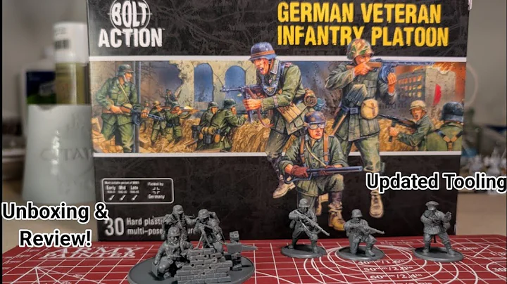 Bolt Action German Veteran Infantry Platoon Unboxing | Plastic Miniature Review
