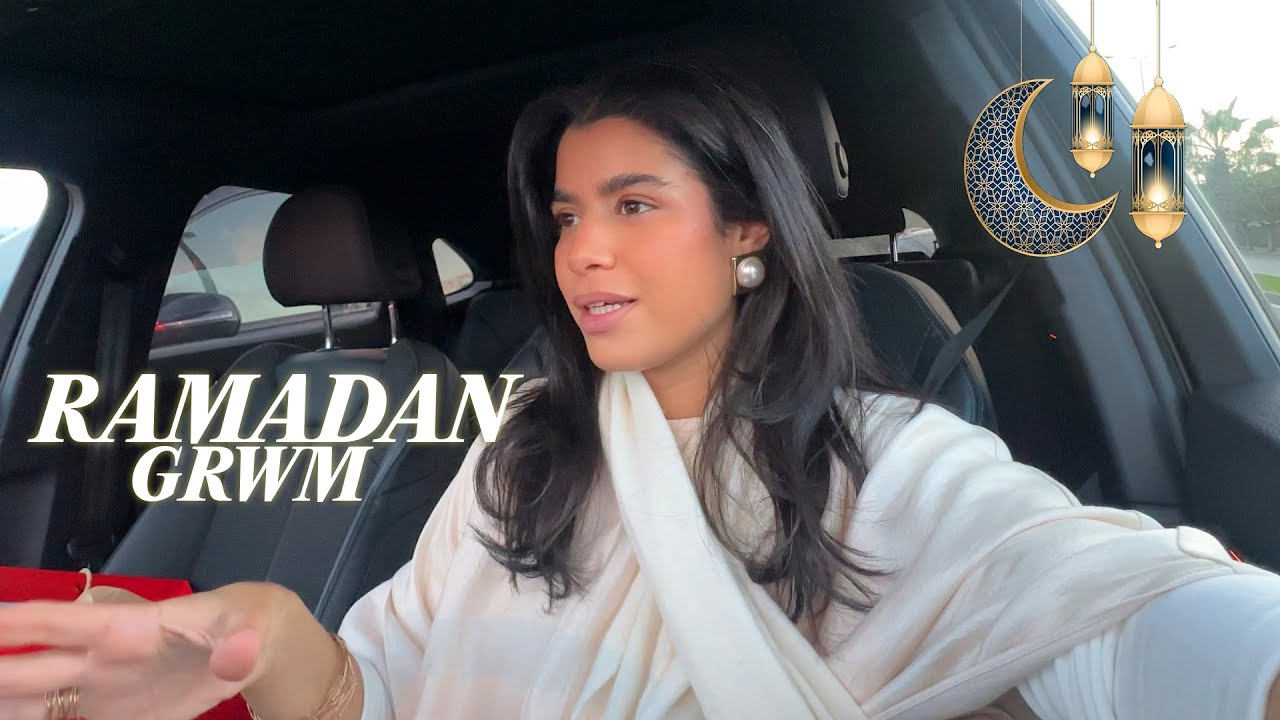 Ramadan GRWM for iftar : beauty prep, errands, try-on haul!