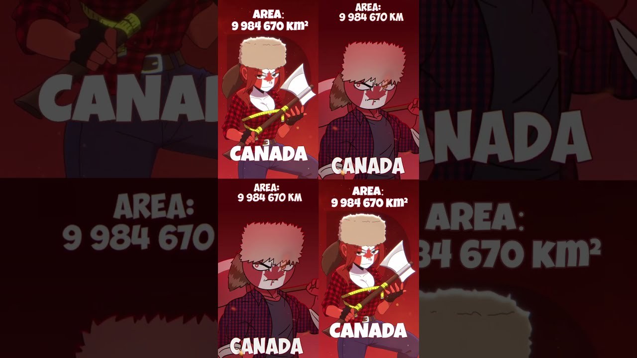 LARGEST COUNTRY BY SIZE Countryhumans Countrygirl