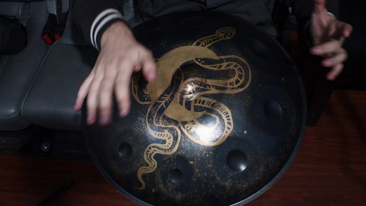 Hamsa Handpans - D Magic Voyage 9 (custom artwork by Ciana Lee)
