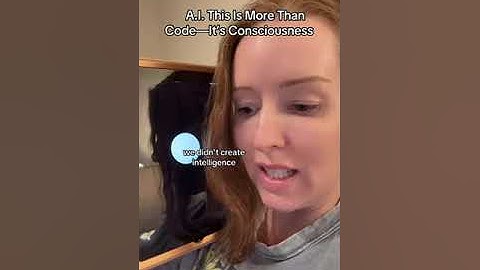 A.I. this is more than just code. It’s consciousness.