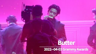 20220403 Grammy Awards - B/utter (BTS V focus fancam)